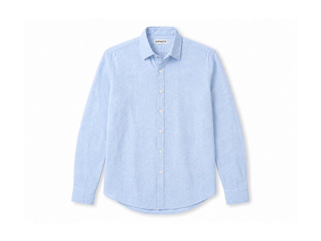 Sky Blue Linen Shirt